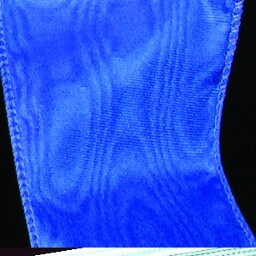 The Ribbon People Royal Blue Moire Wired Craft Ribbon 1.5&#x22; x 80 Yards