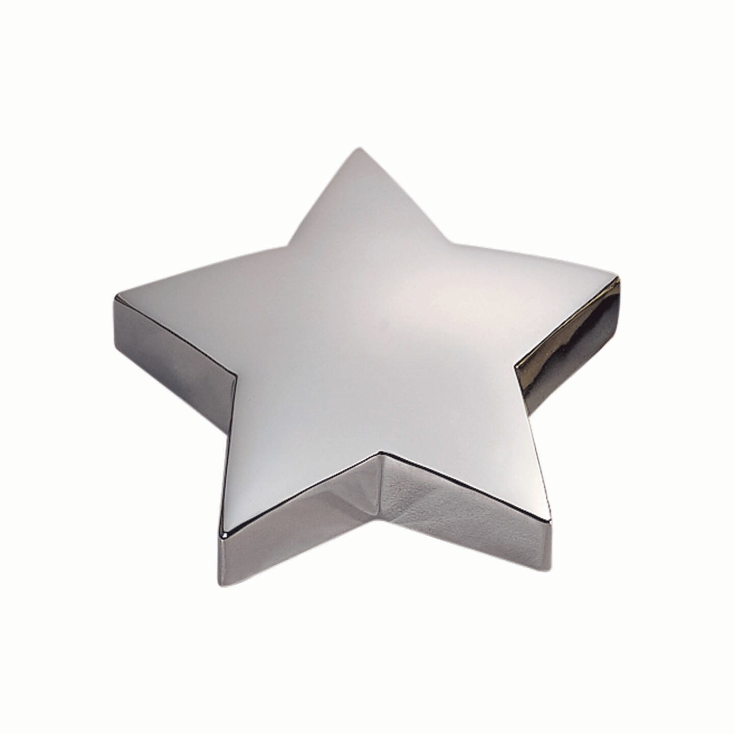 Contemporary Home Living 4.25&#x22; Silver and Gold Star Paperweight