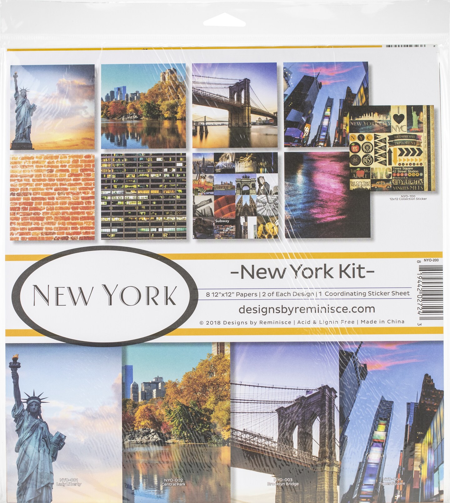 Reminisce Collection Kit 12&#x22;X12&#x22;-New York