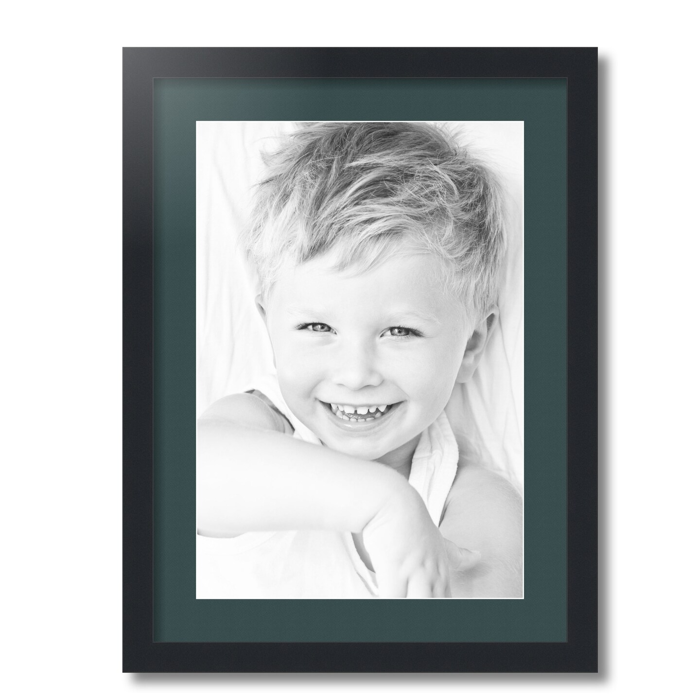 ArtToFrames 17x23" Matted Picture Frame with 13x19" Single Mat Photo Opening Framed in 1.25" Black and 2" Mat (FWM-3926-17x23)