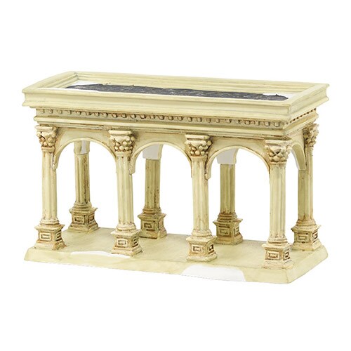 Department 56 Tudor Gardens Pavilion Pillar Decoration - 7&#x22; - Ivory and White
