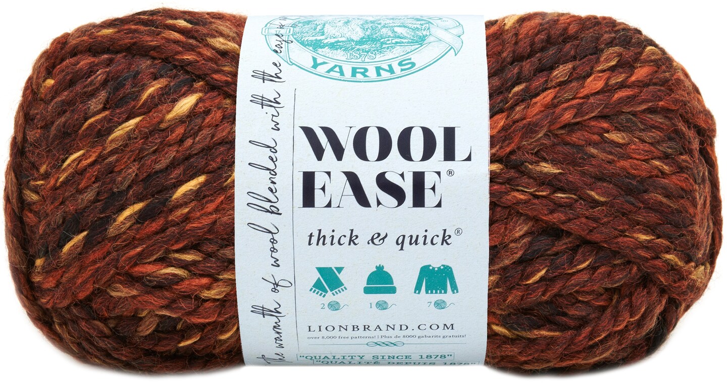 Lion Brand Wool Ease Thick Quick Yarn Sequoia Print Michaels Lion brand wool ease thick quick yarn sequoia print michaels