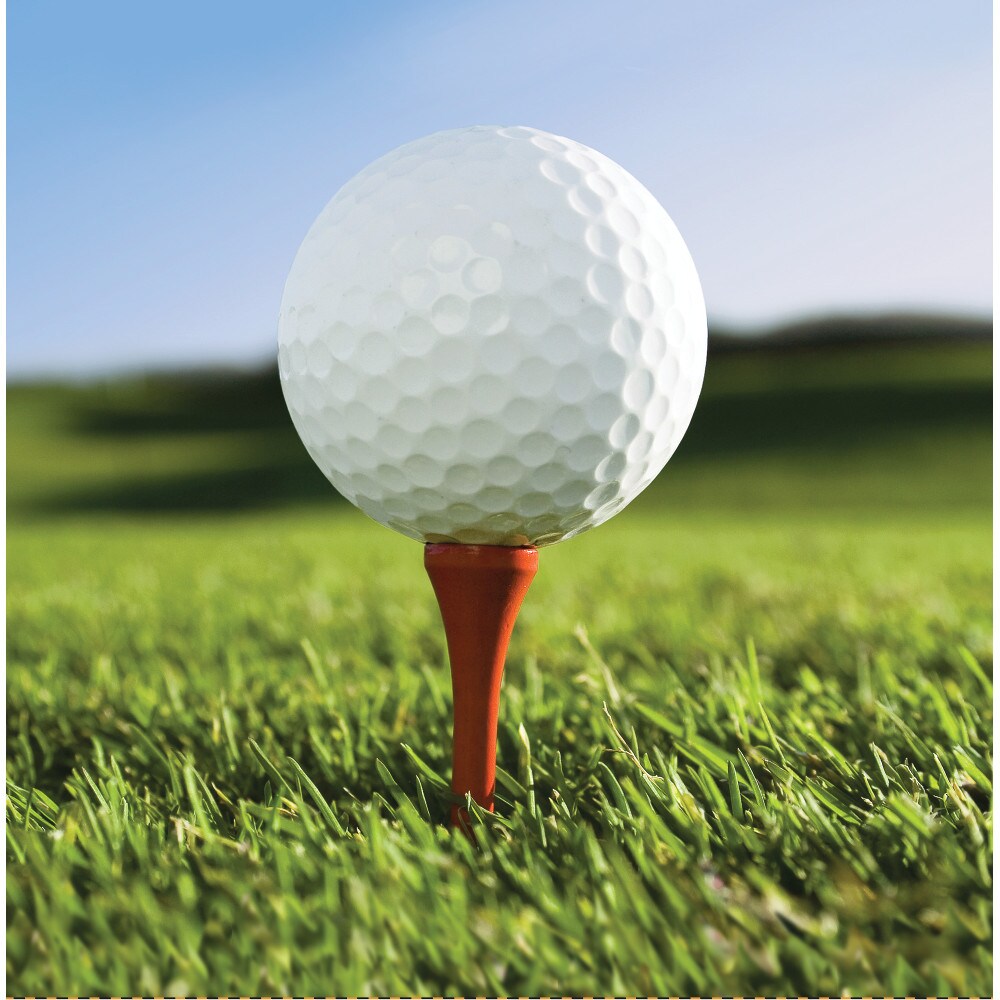 Party Central 2-Ply Golf Disposable Luncheon Napkins - 6.5&#x22; - Club Pack of 192