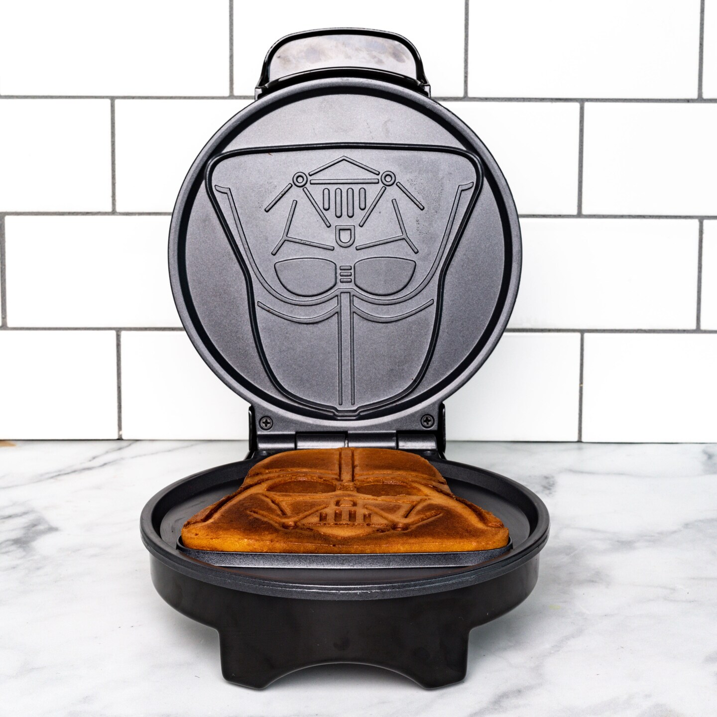 Uncanny Brands Star Wars Darth Vader Waffle Maker - Red Silhouette