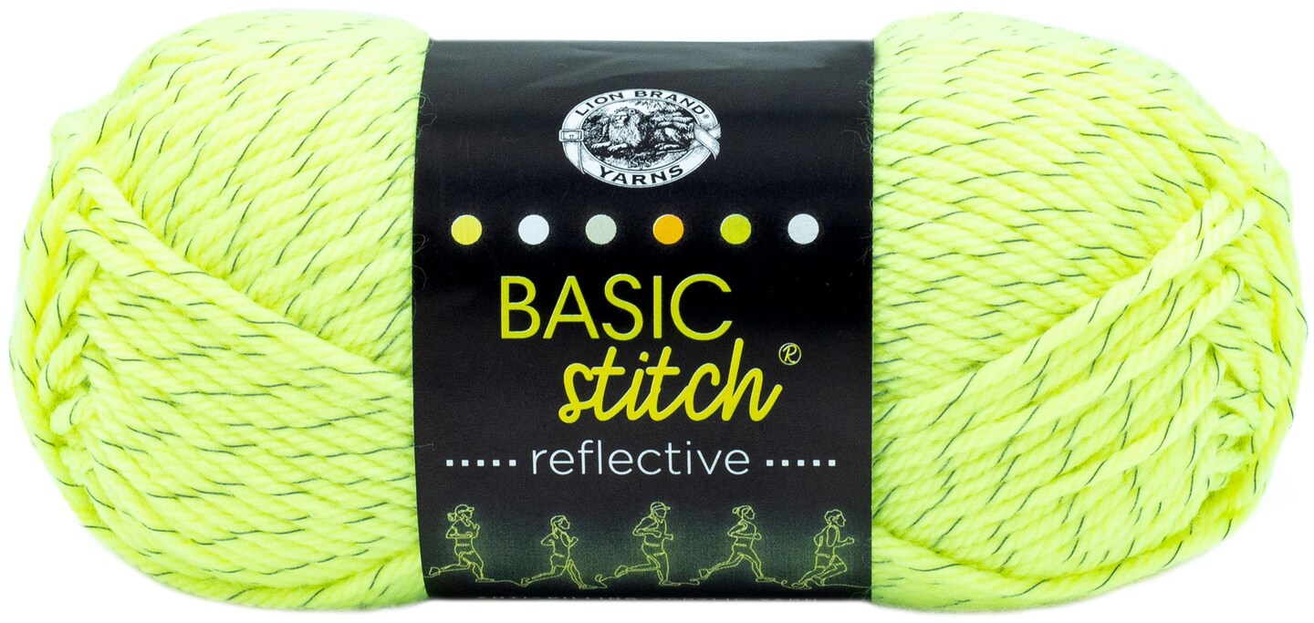Lion Brand Basic Stitch Anti-Pilling Yarn-Reflective Volt Yellow 