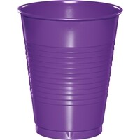 Party Central Club Pack of 240 Amethyst Purple Premium Heavy-Duty Plastic Party Cups 16oz.