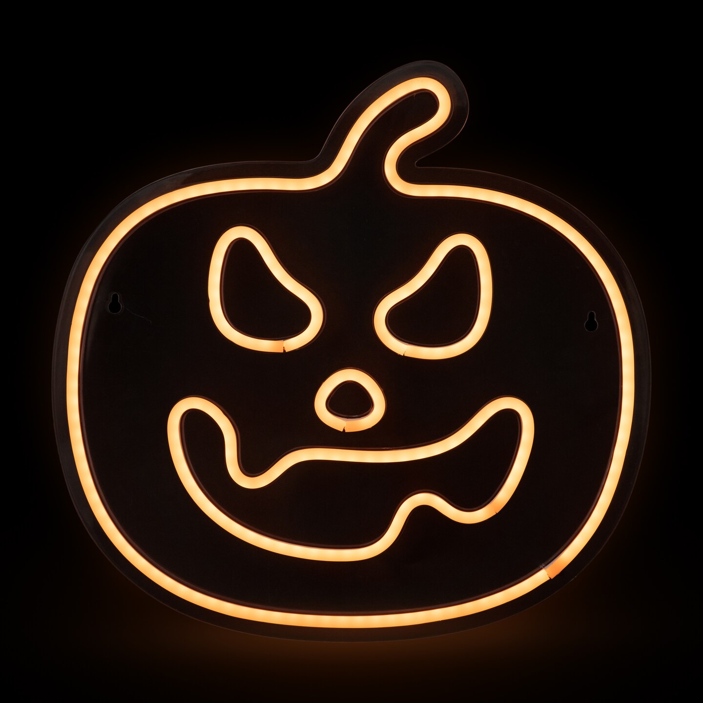 Northlight 15&#x22; Orange LED Lighted Neon Style Jack-O-Lantern Halloween Window Silhouette