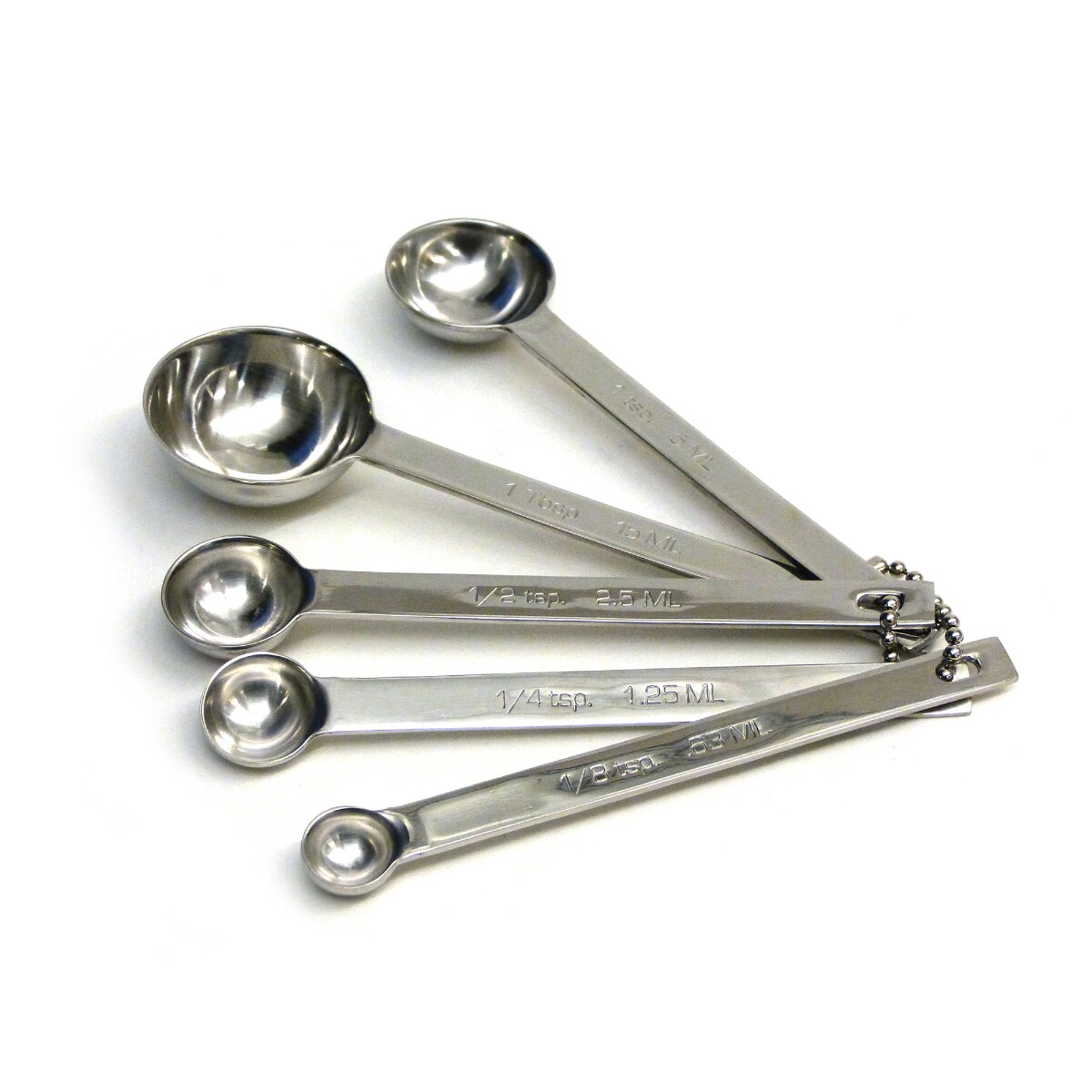 Stainless Steel Measuring Spoons - Round (Set of 4)