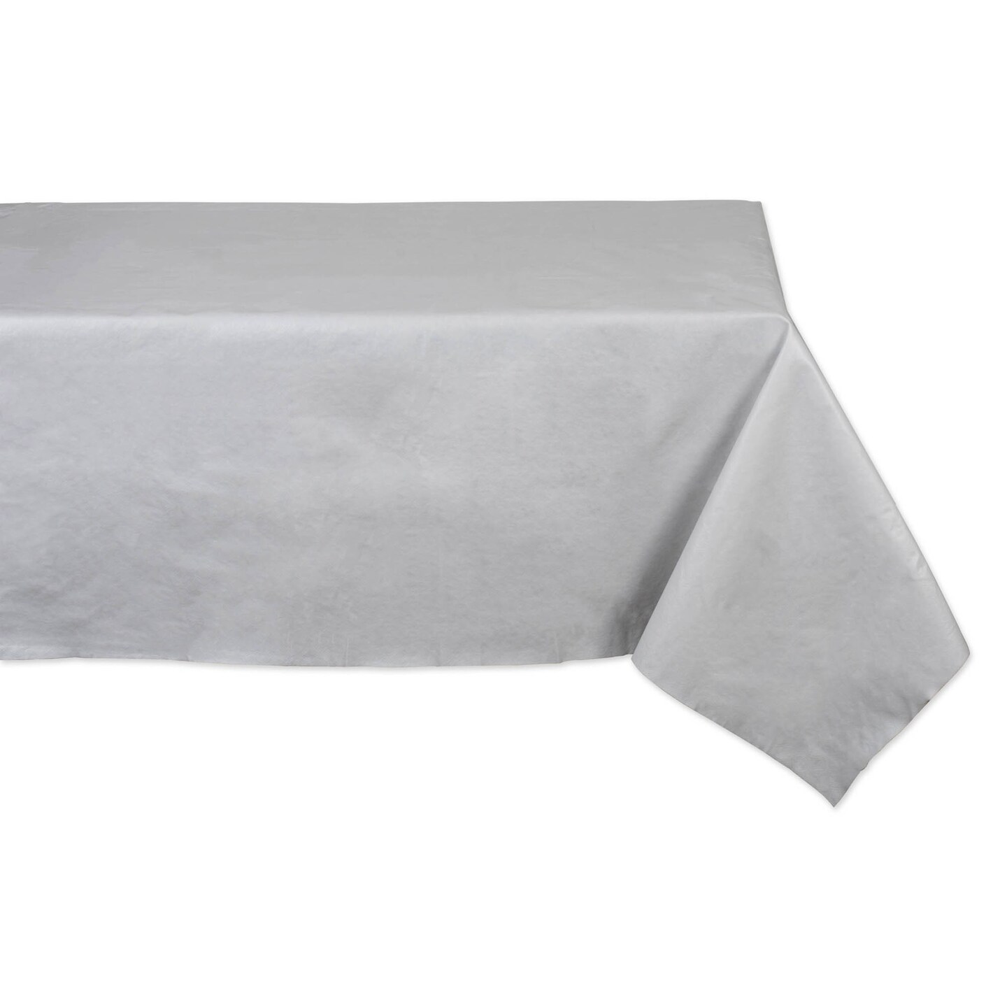 Contemporary Home Living 52&#x22; x 108&#x22; White Rectangular Vinyl Table Pad