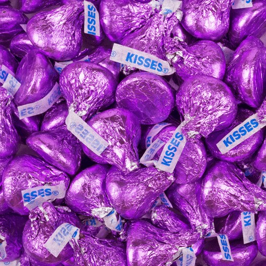 Purple Candy Hershey&#x27;s Kisses Milk Chocolates