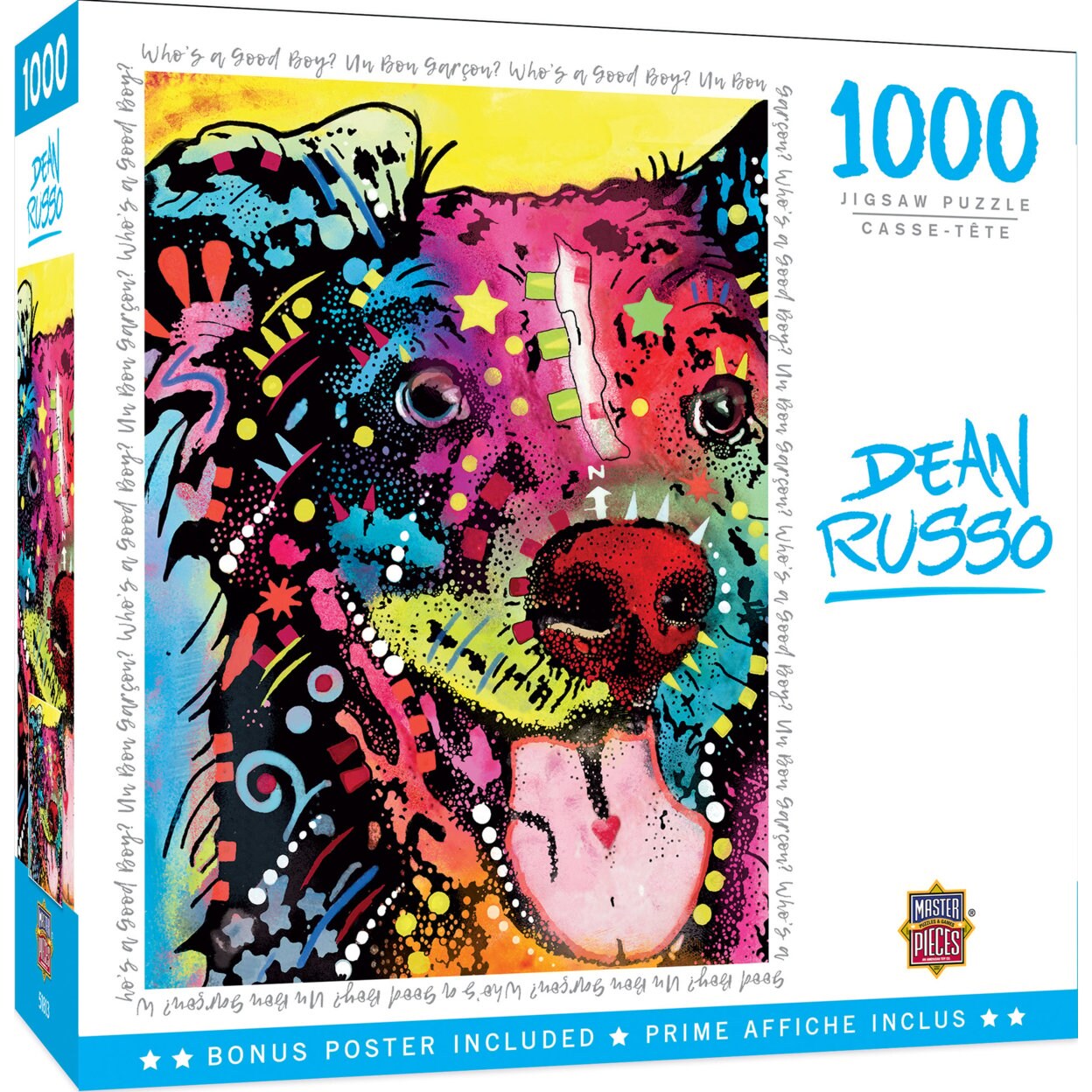 Masterpieces   1000 Piece Jigsaw Puzzle - Who&#x27;s A Good Boy? - 19.25&#x22;x26.75&#x22;