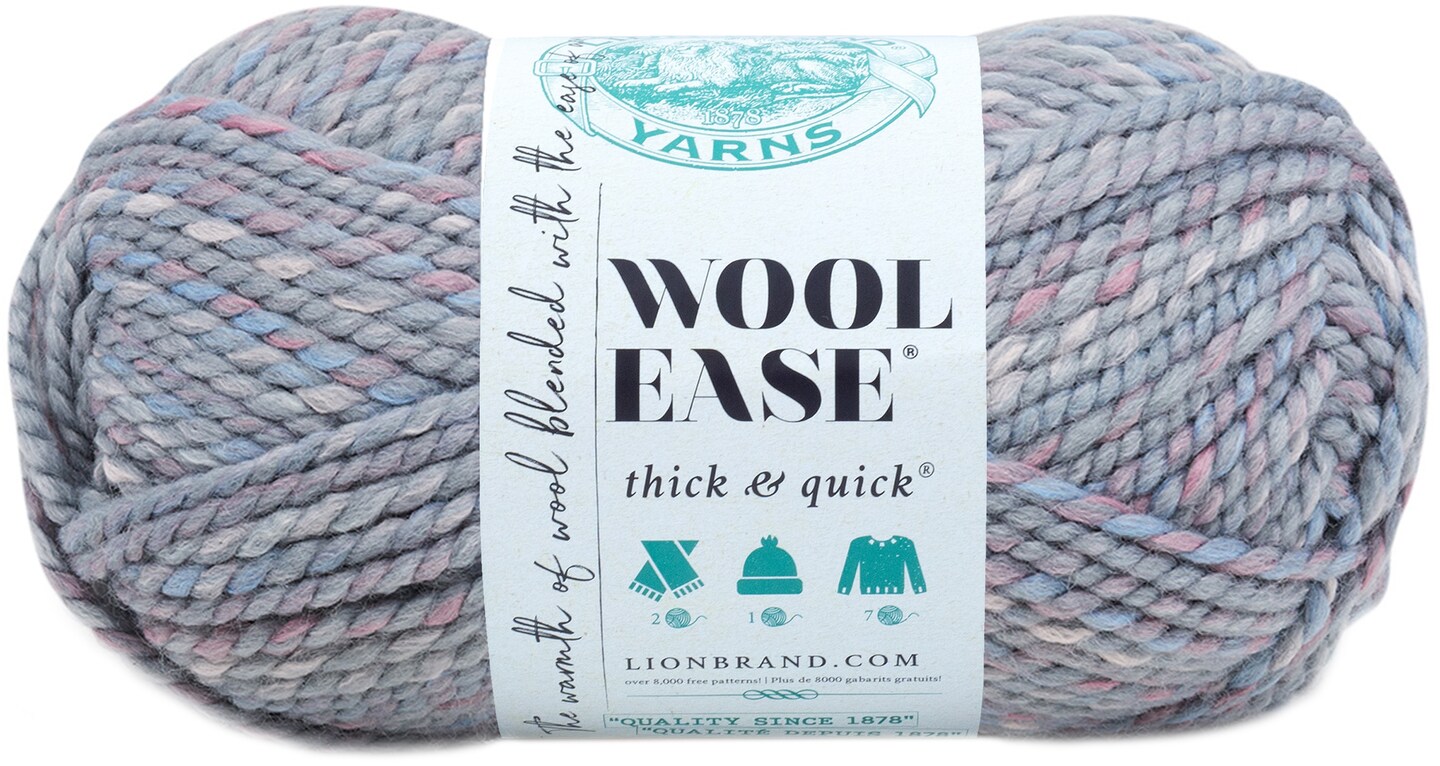 Lion Brand Wool-Ease Thick &#x26; Quick Yarn-Storm Front