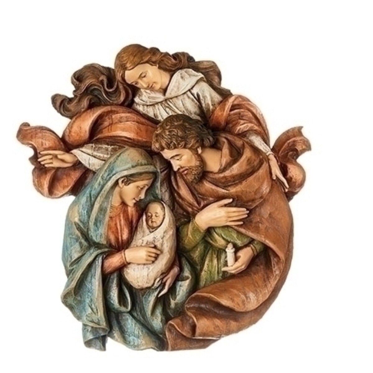 Roman 15&#x22; Holy Family Bust with Angel Christmas Wall Decoration