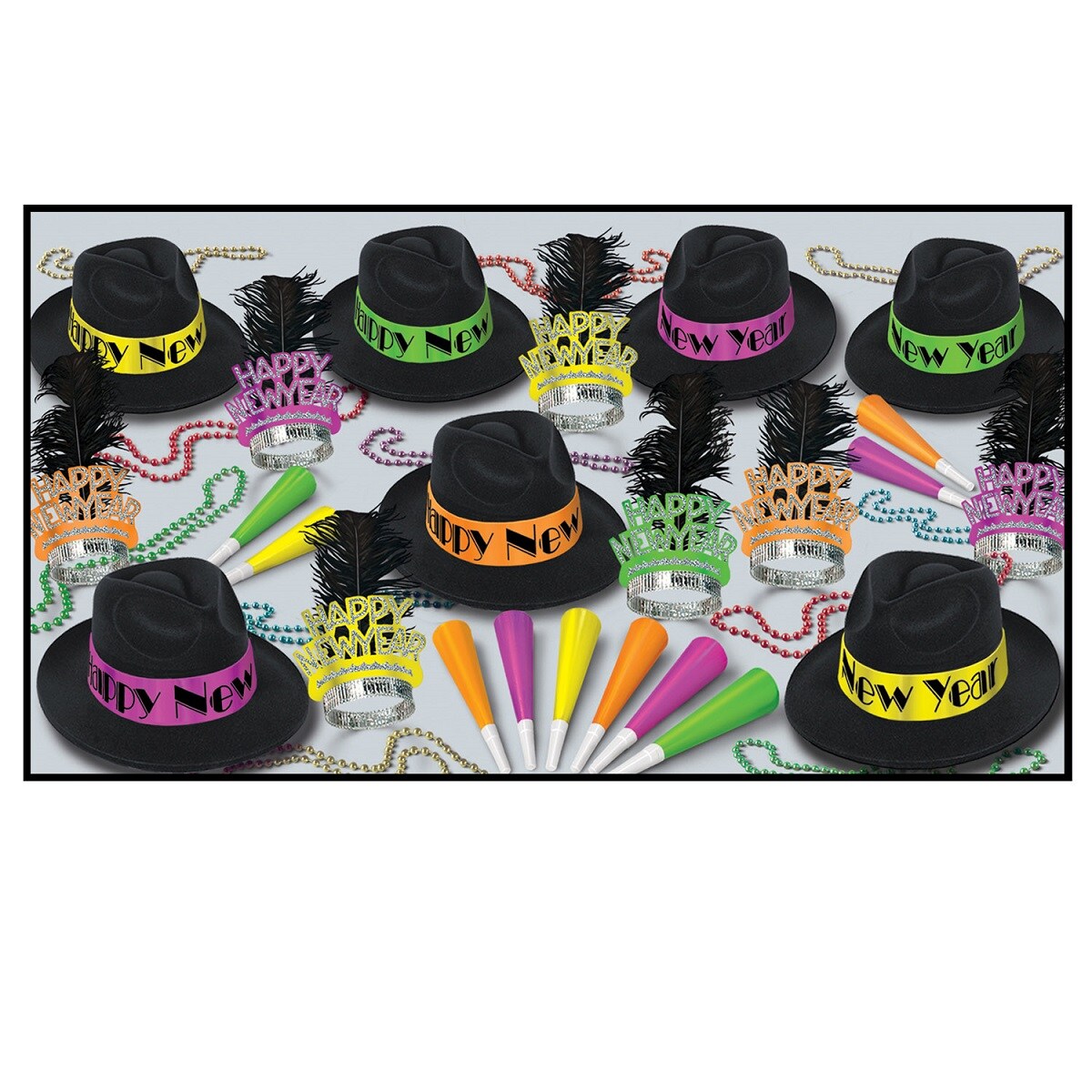 Beistle The Neon Swing Kit For 50 People for New Year&#x27;s Eve