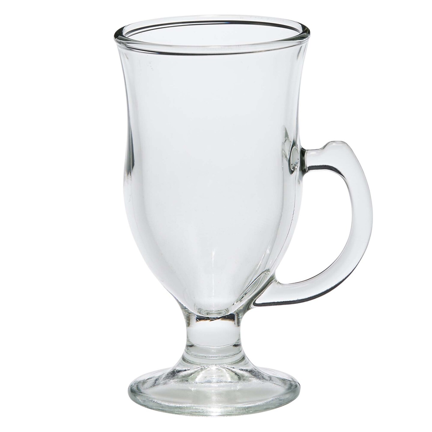 Contemporary Home Living Set of 12 Clear Glass Irish Coffee Mug 8 oz