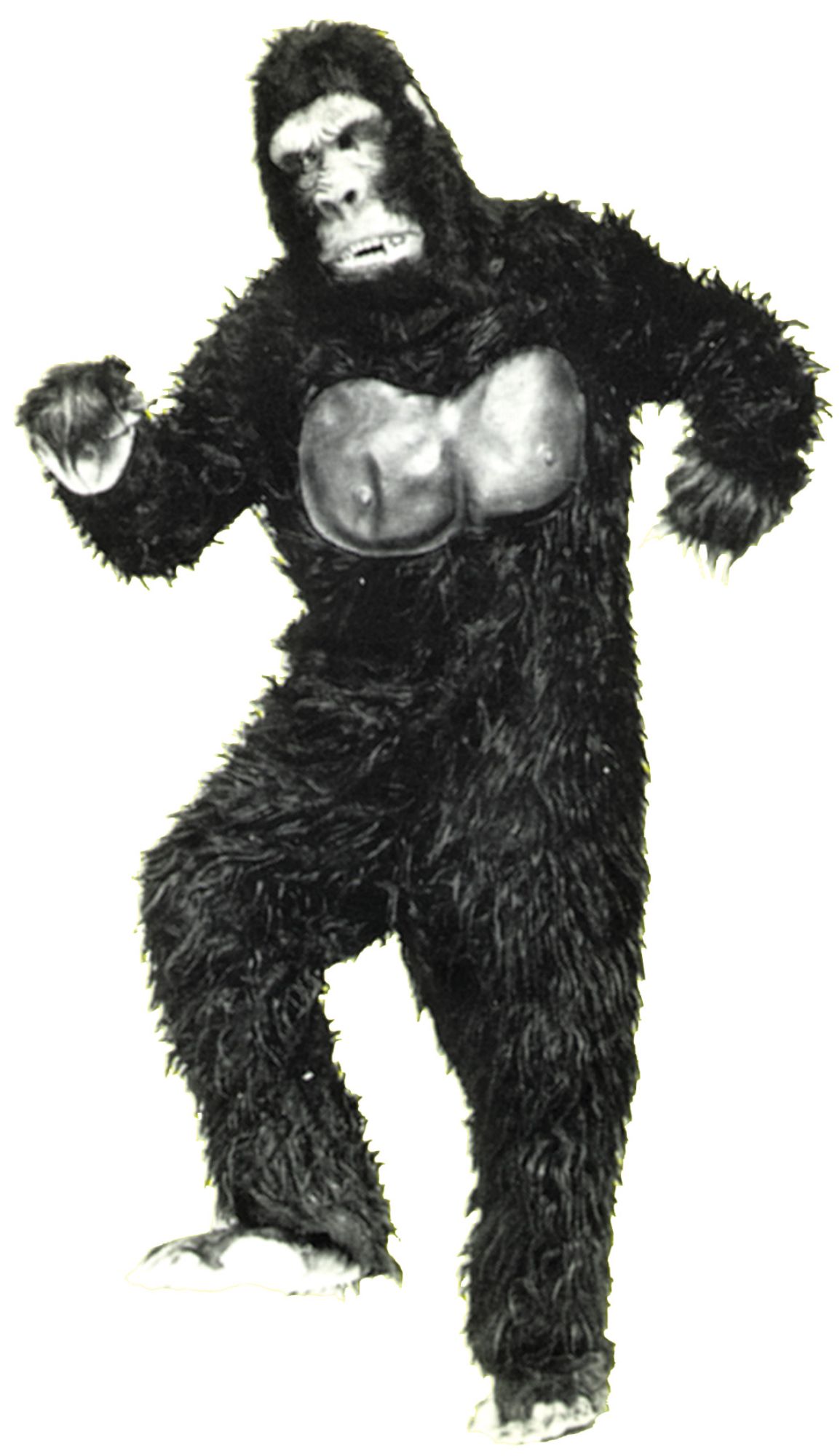 The Costume Center Black and Silver Gorilla Unisex Adult Halloween Costume - One Size