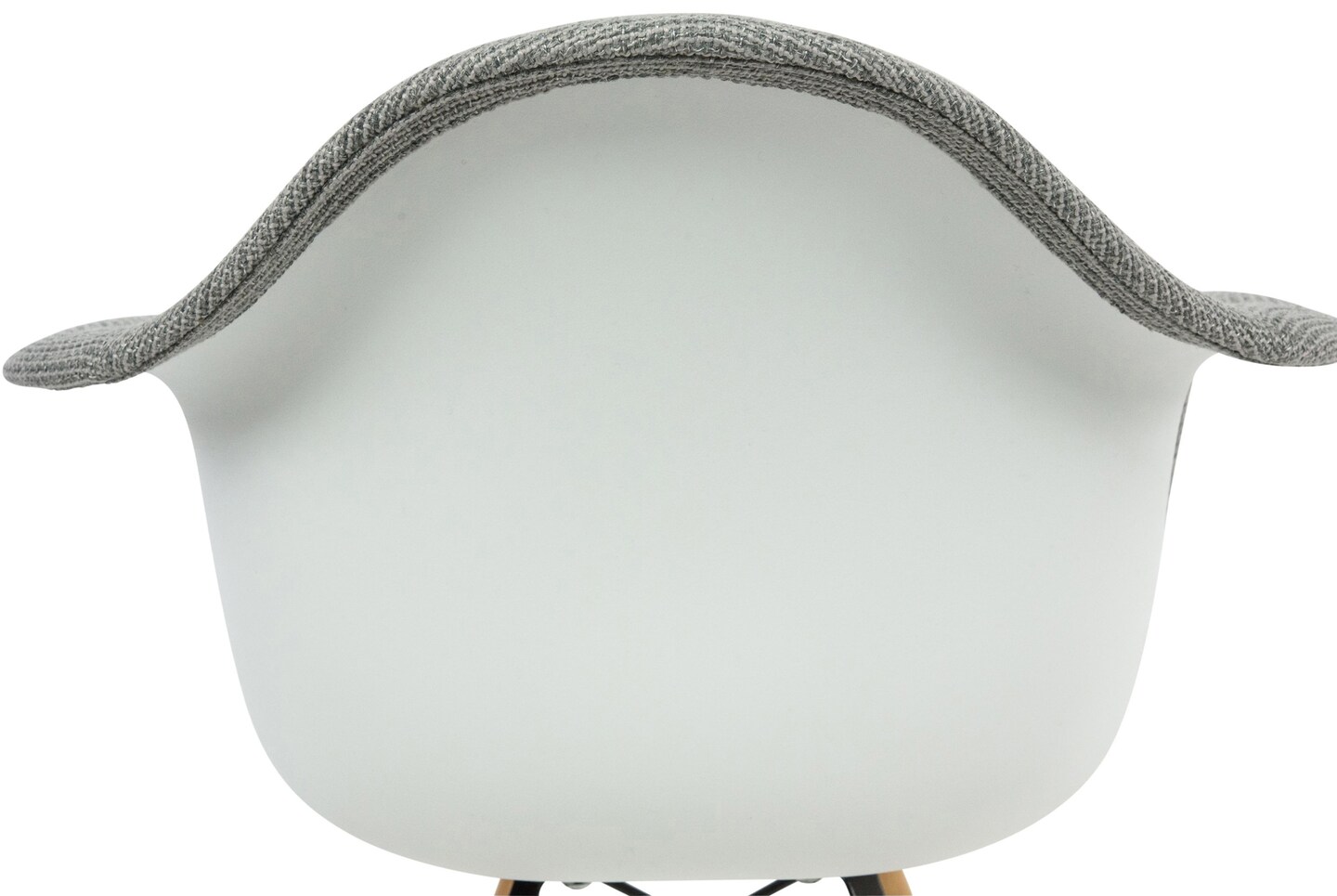 LeisureMod Willow Modern Fabric Eiffel Accent Side Chair - Grey