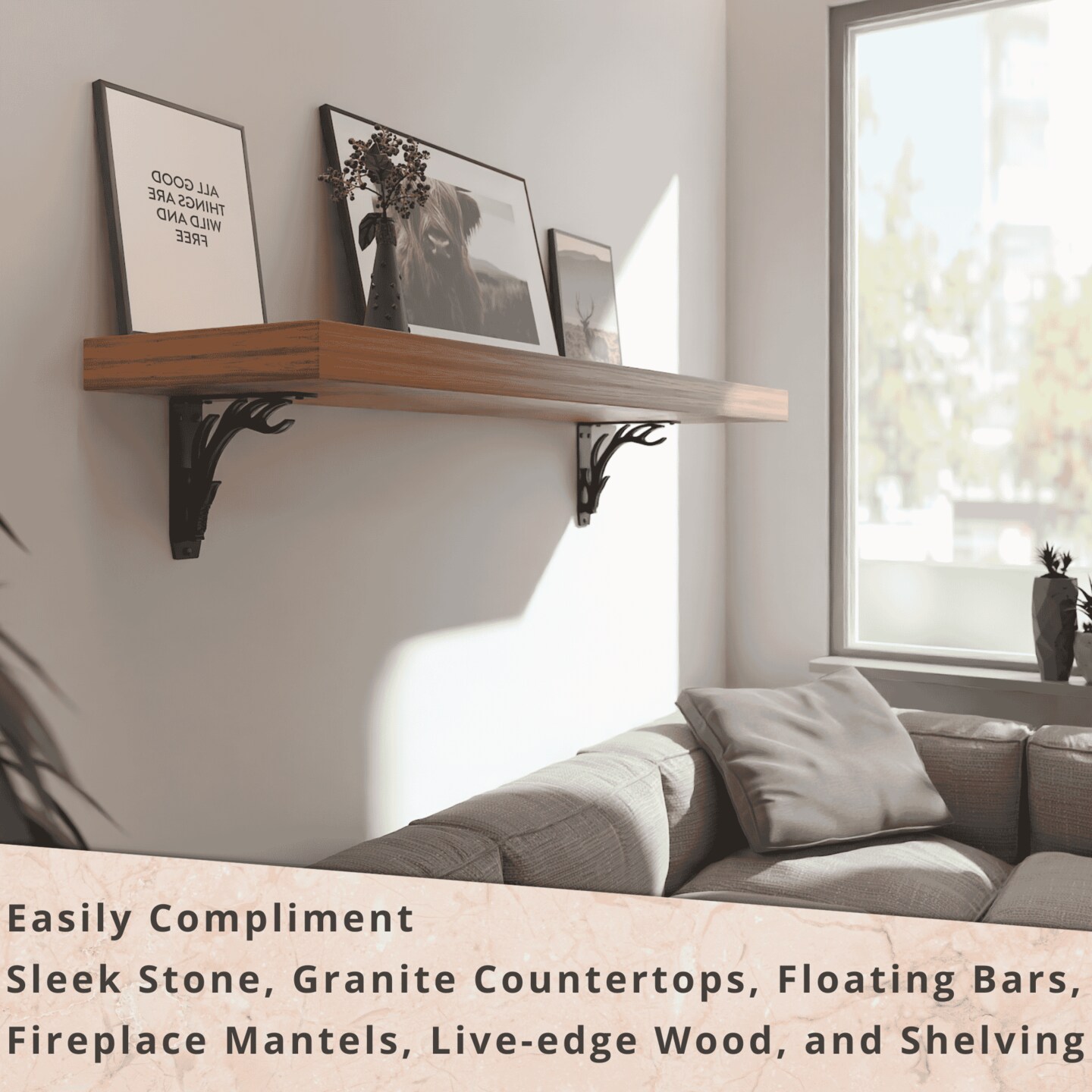 Starby Decorative Heavy Duty Steel Brackets