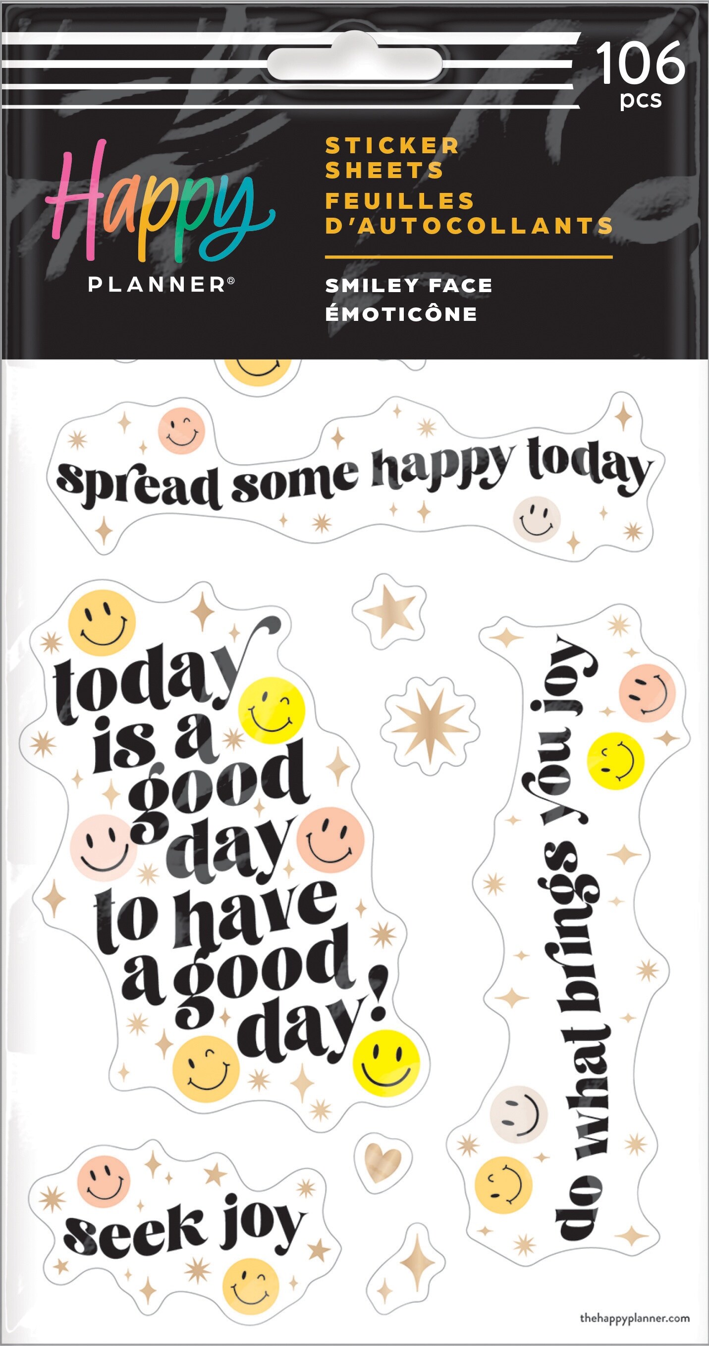 Happy Planner Sticker Sheet 5/Pkg-Smiley Face