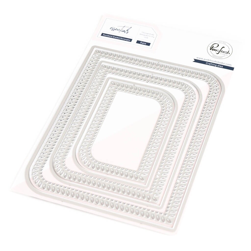 Pinkfresh Studio Essentials Die Set-Rounded & Braided Rectangle | Michaels