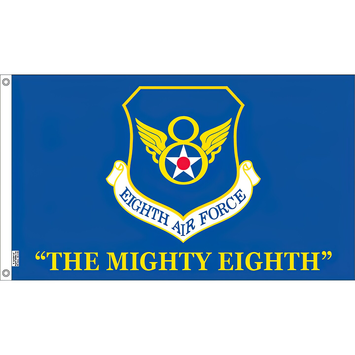8th Air Force Flag The Mighty Eighth with Grommets 3ft x 5ft