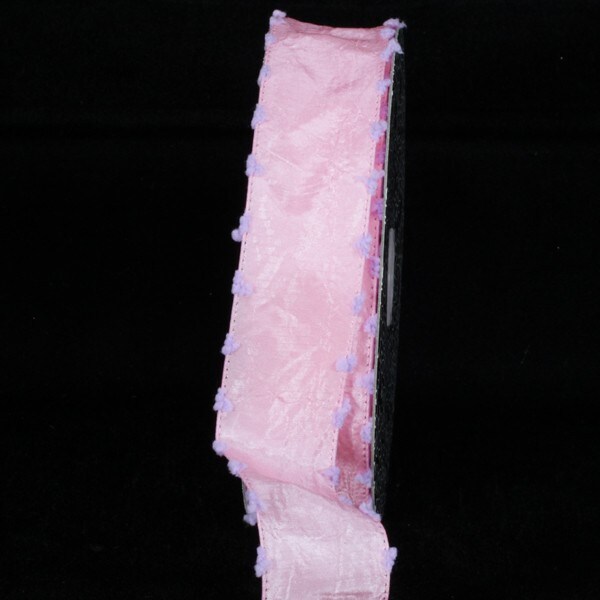 The Ribbon People Baby Pink and Purple Wired Samoa Ribbon 1.5&#x22; x 54 Yards