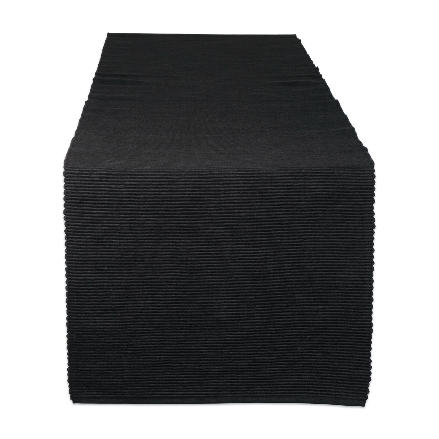 Contemporary Home Living 13&#x22; x 72&#x22; Black Rectangular Table Runner