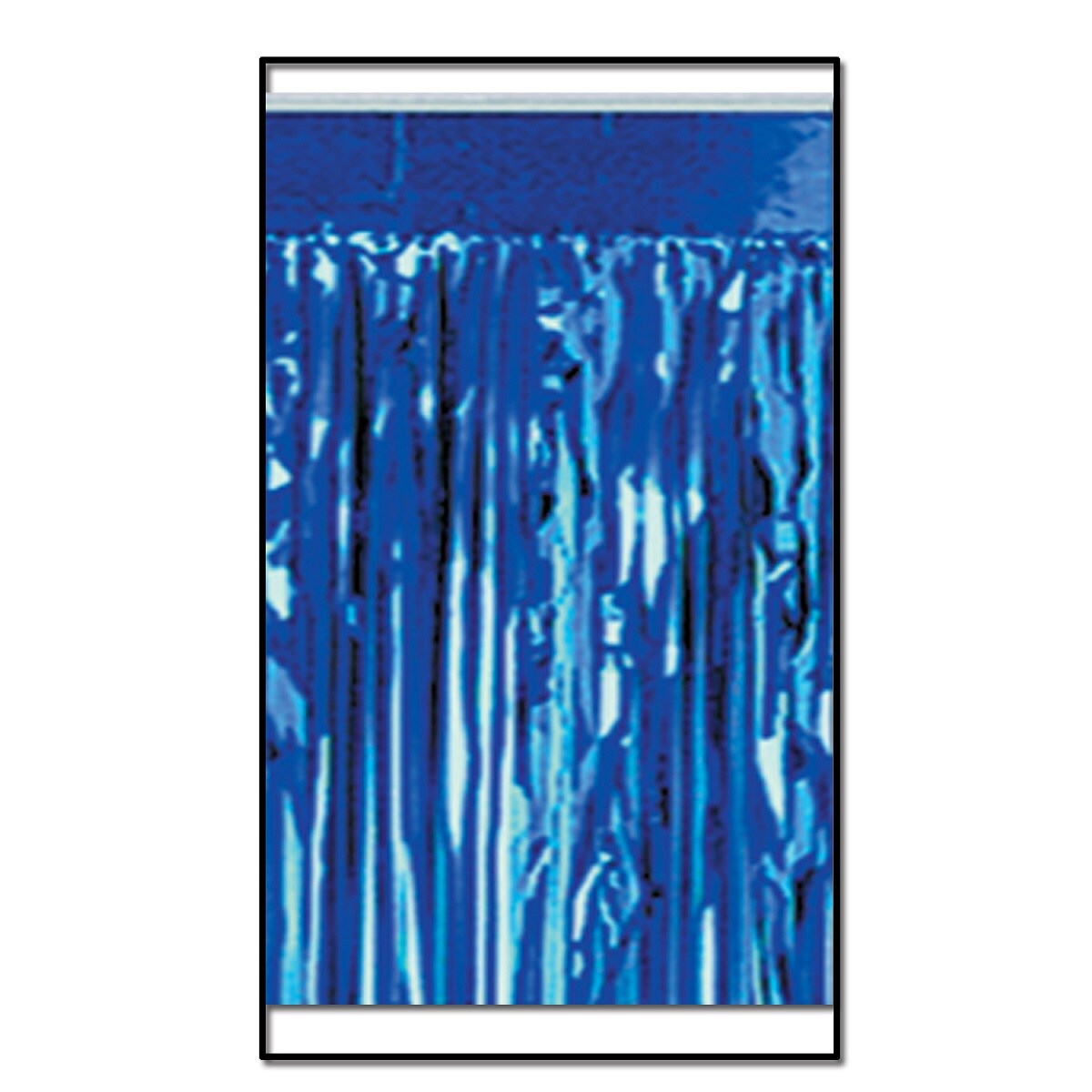 Party Central Pack of 6 Blue 2-Ply Hanging Fringe Drape Streamer Party Decorations 10'