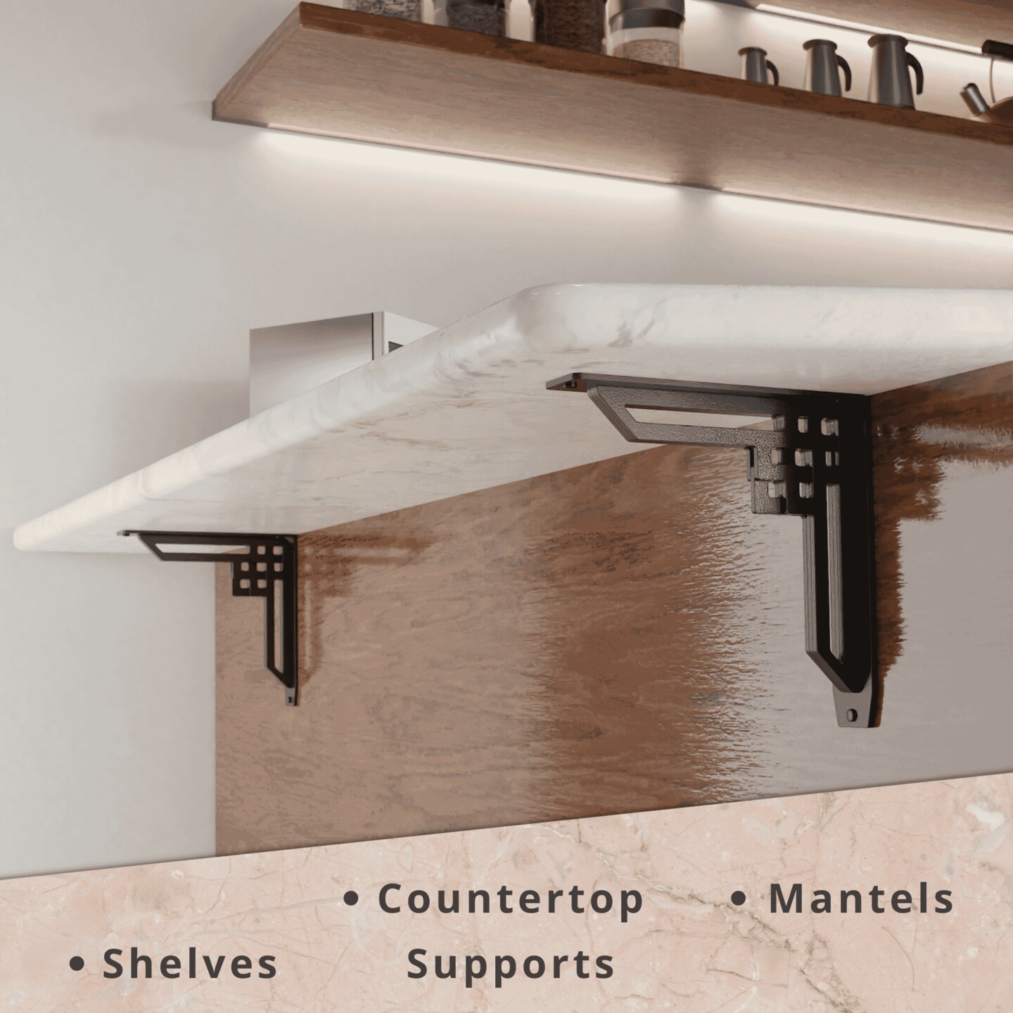 Starby Traditional Heavy Duty Steel Brackets