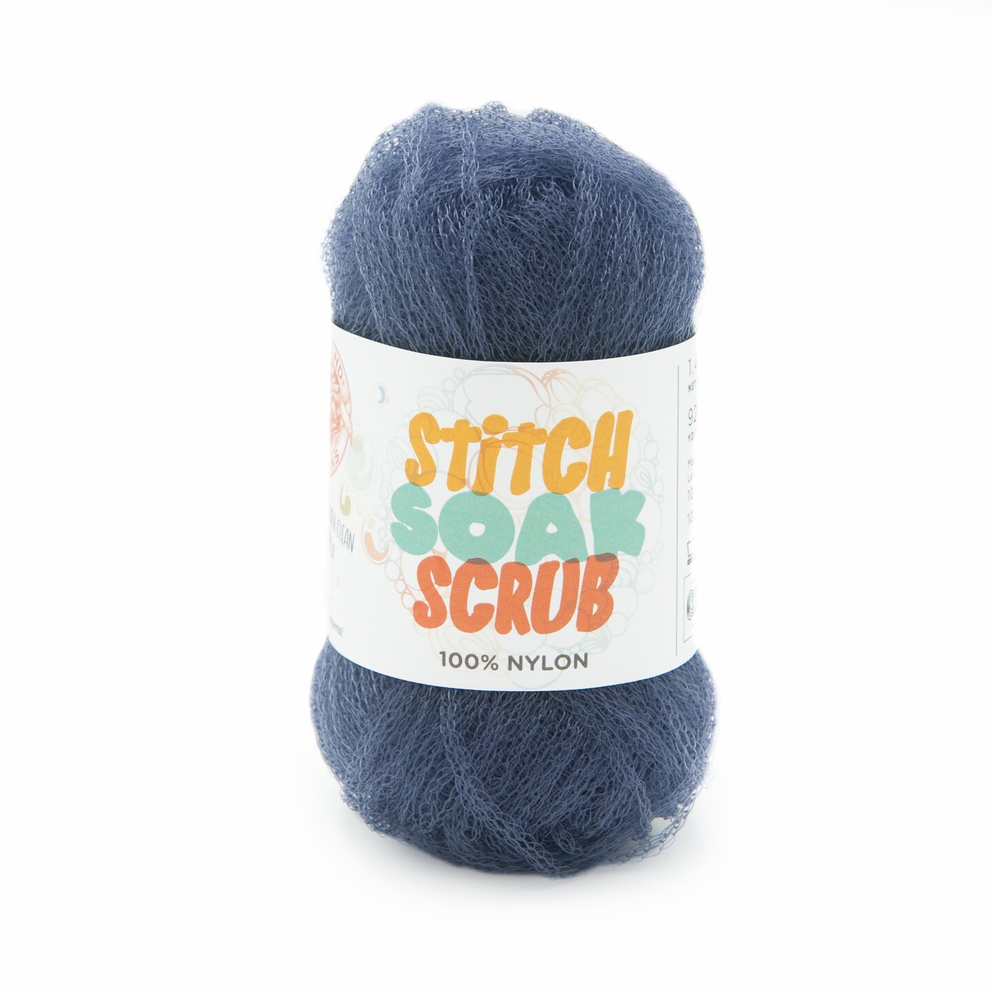 Lion Brand Stitch Soak Scrub Yarn-Blue Indigo