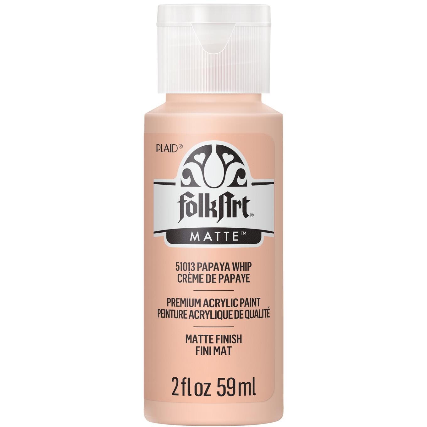 FolkArt Acrylic Paint 2oz-Papaya Whip