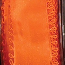 The Ribbon People Mango Orange Pico Loop Edged Wired Craft Ribbon 1.5&#x22; x 27 Yards