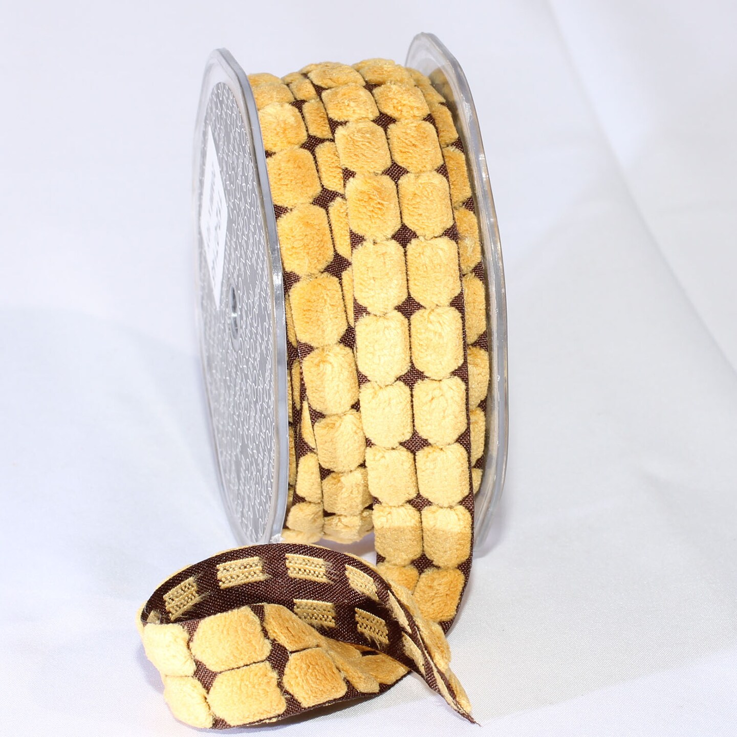 The Ribbon People Gold Blocks Woven Edge Craft Ribbon 0.75&#x22; x 40 Yards