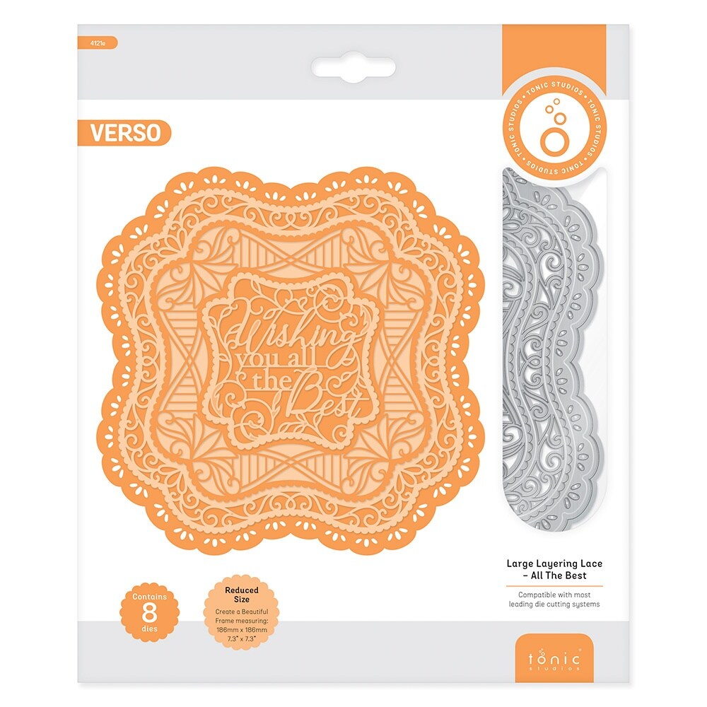 Tonic Studios Large Layering Lace Die Set-All The Best