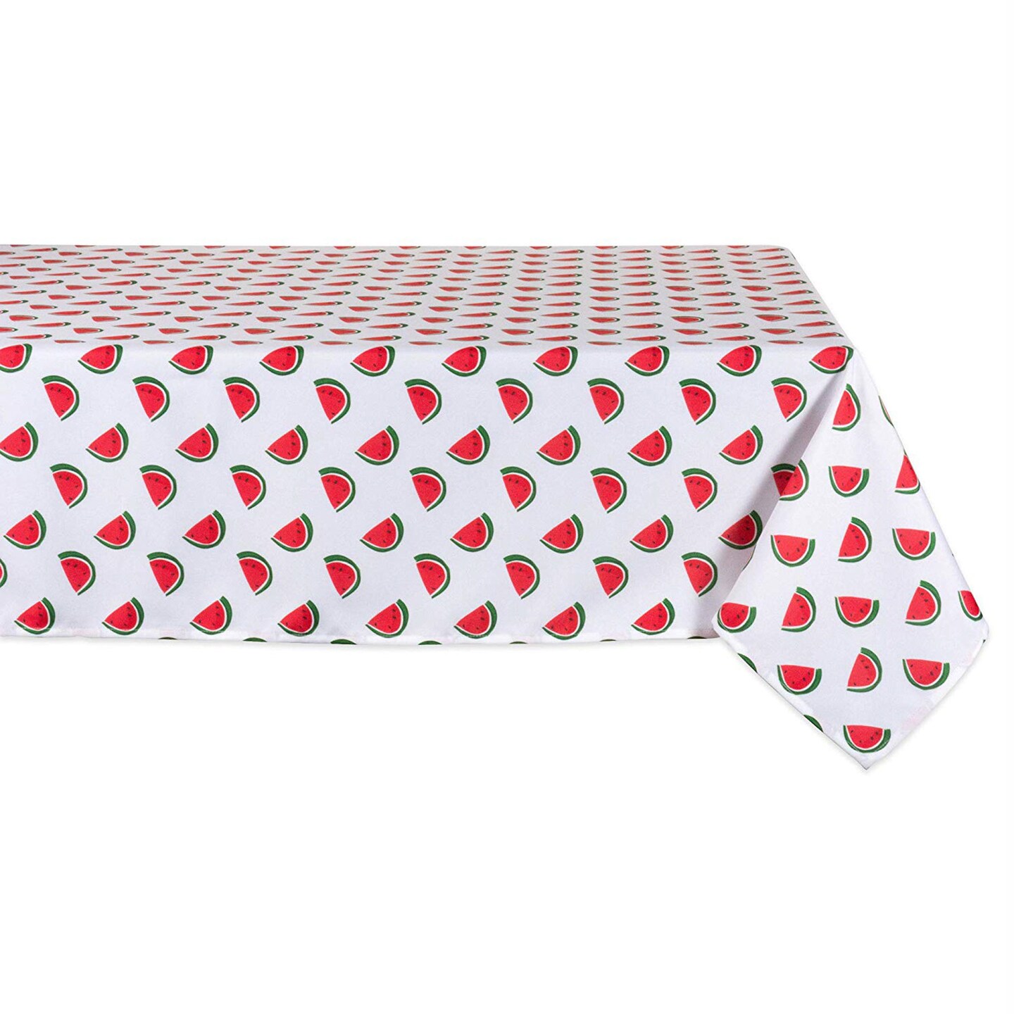 Contemporary Home Living 84&#x22; Outdoor Tablecloth with Watermelon Print Design