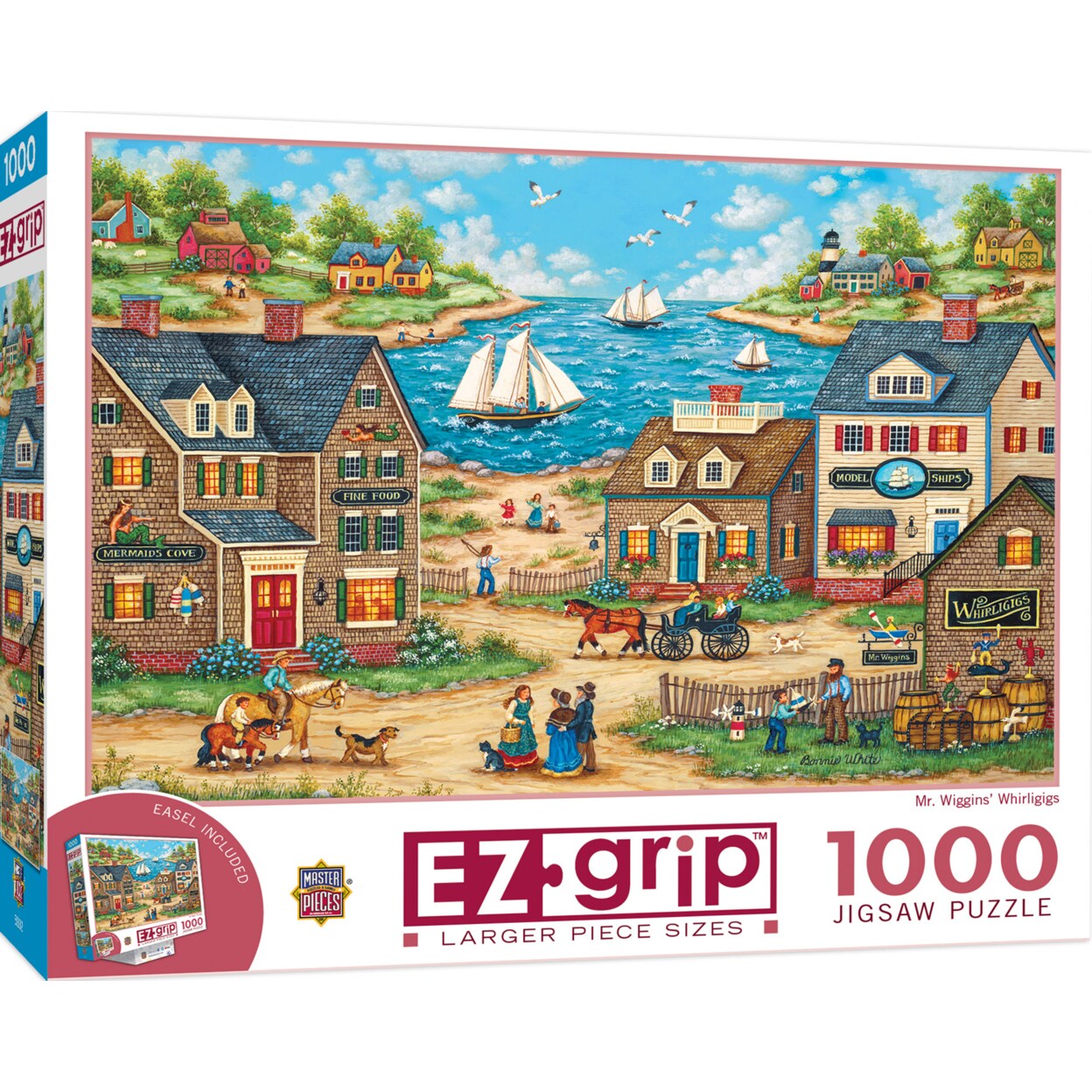 Masterpieces   1000 Piece Jigsaw Puzzle - Mr. Wiggins Whirligigs - 23.5&#x22;x34&#x22;
