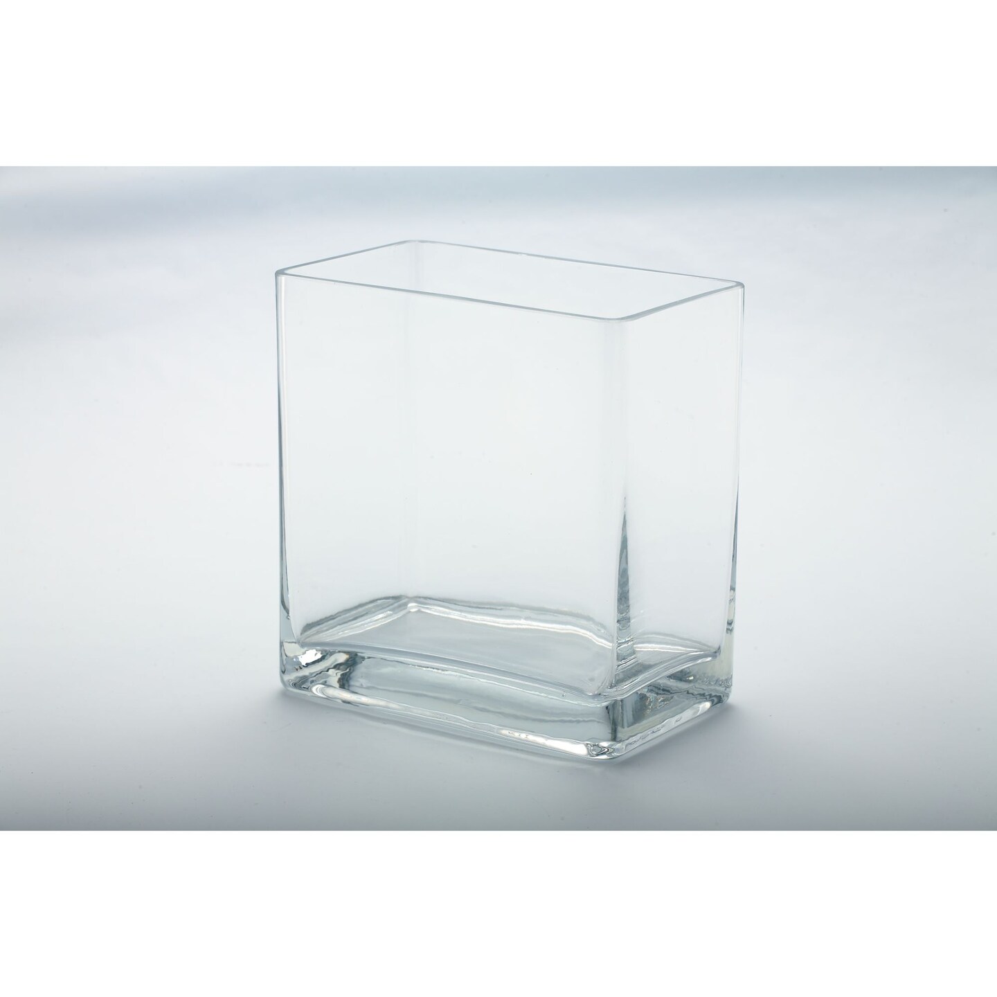 CC Home Furnishings 8" Clear Glass Rectangular Floating Candle Holder