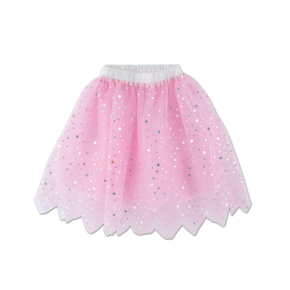 Party Central Club Pack of 6 Sequin Girl Princess Tutu Skirt Costumes 24&#x22;