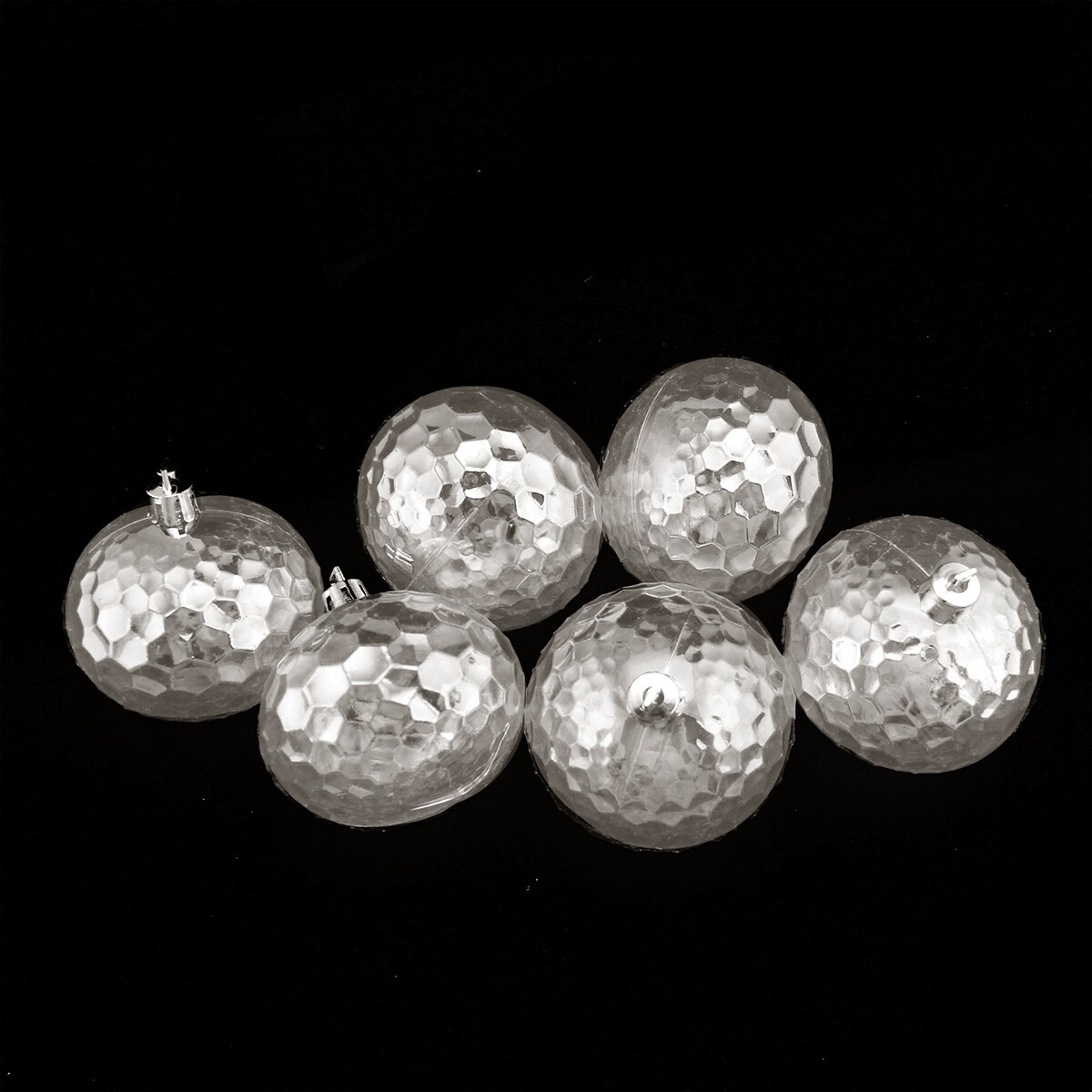 Northlight 6ct Transparent Shatterproof Disco Ball Christmas Ornaments 2.5&#x22; (60mm)
