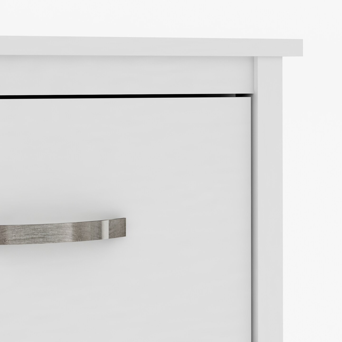 Layton 2-Drawer Matte White Nightstand (21.9&#x22; x 15.7&#x22; x 19.1&#x22;)