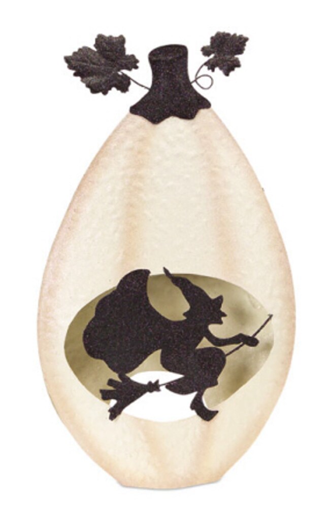 Melrose Witchy Jack-O-Lantern Halloween Pillar Candle Holder - 19.5"
