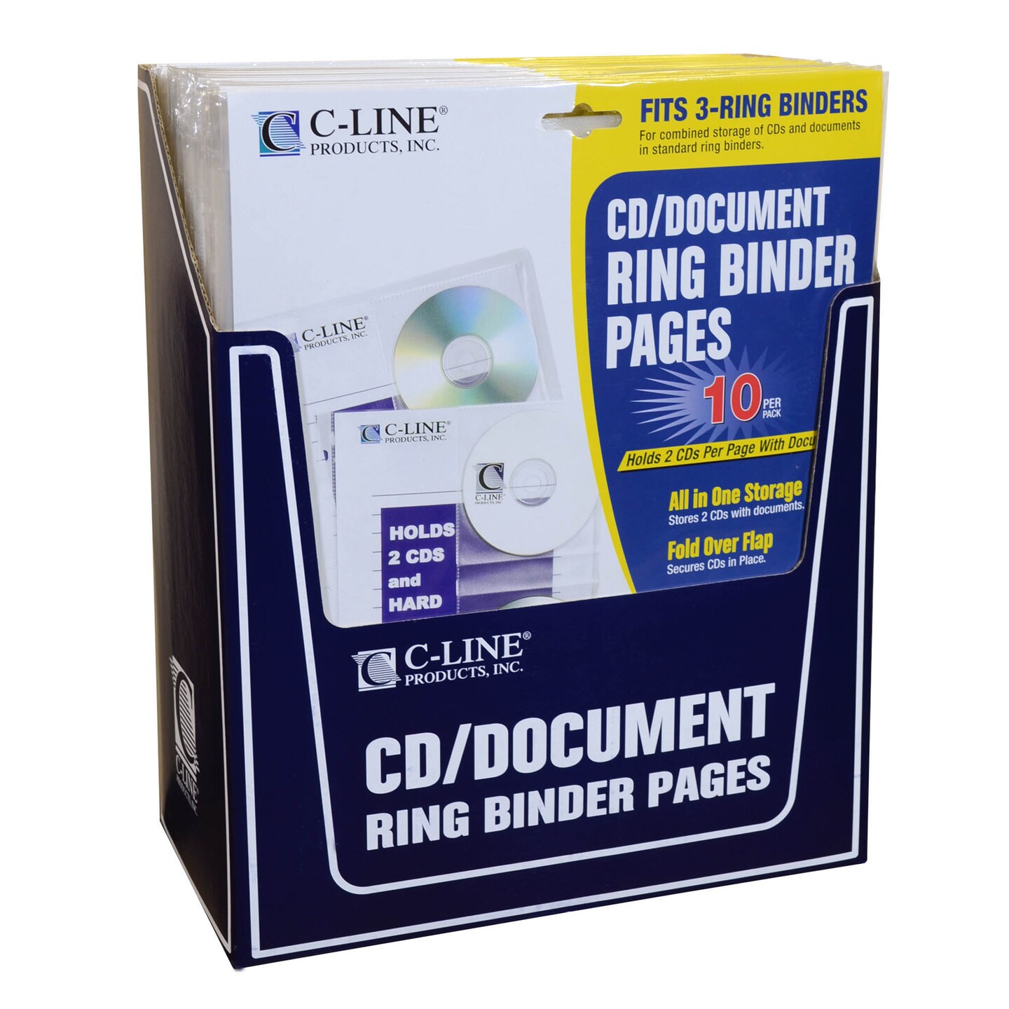 CD/Document Ring Binder Pages, 10/PK (Set of 24 PK)