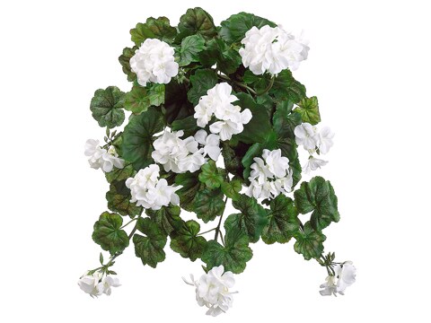 Allstate 32" White Geranium Artificial Floral Hanging Bush Michaels