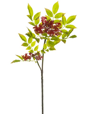 Allstate 28&#x22; Red Nandina Berry Artificial Branch Spray
