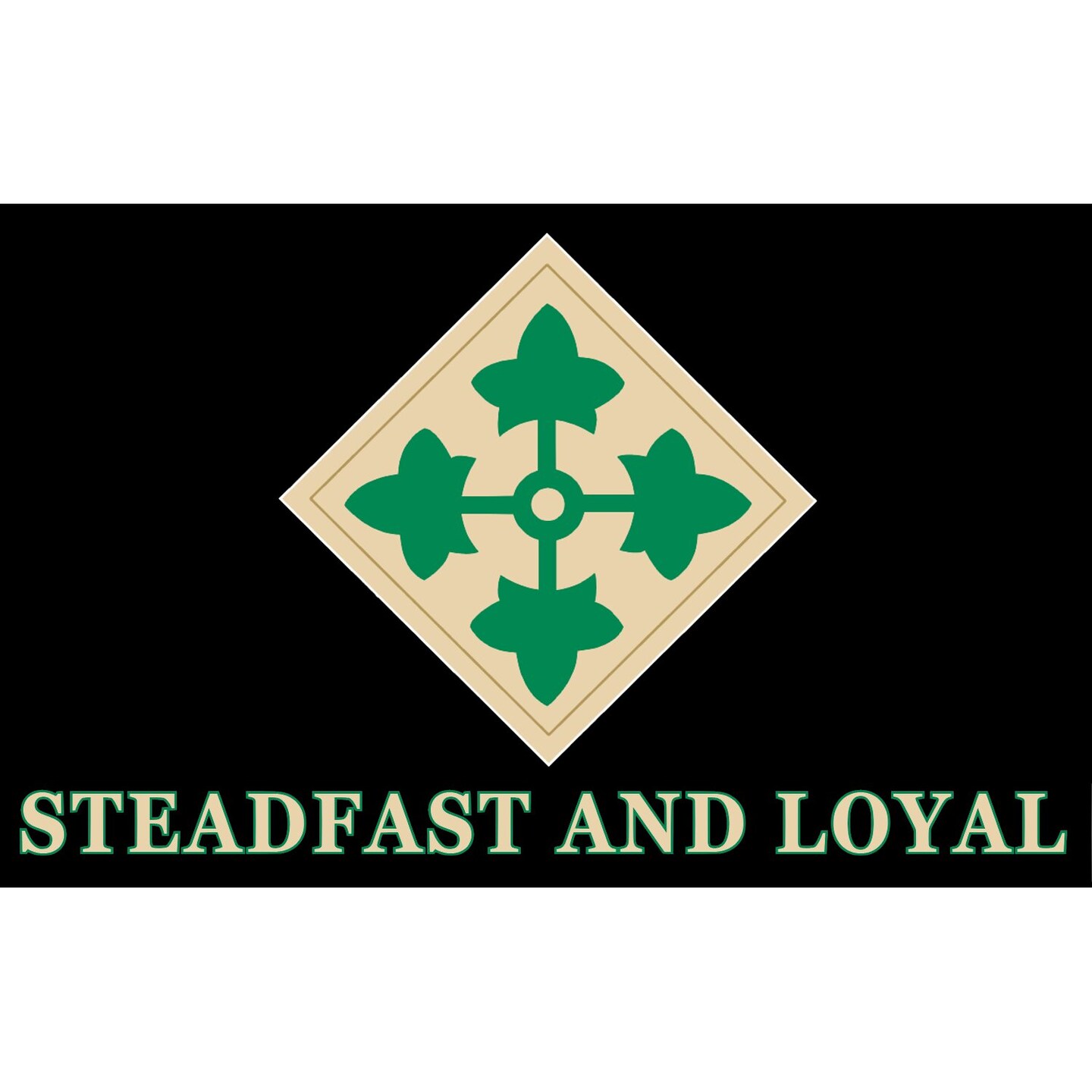 U.S. Army 4th Infantry Regiment Steadfast and Loyal Flag 3&#x27;x5&#x27;
