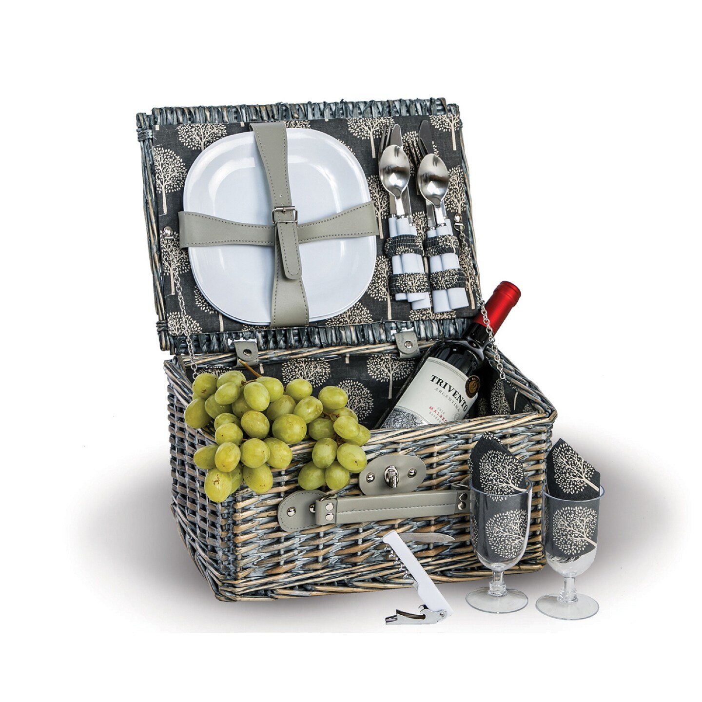 Picnic Plus 14.5" Gray Willow Boothbay TwoPerson Picnic Basket Michaels