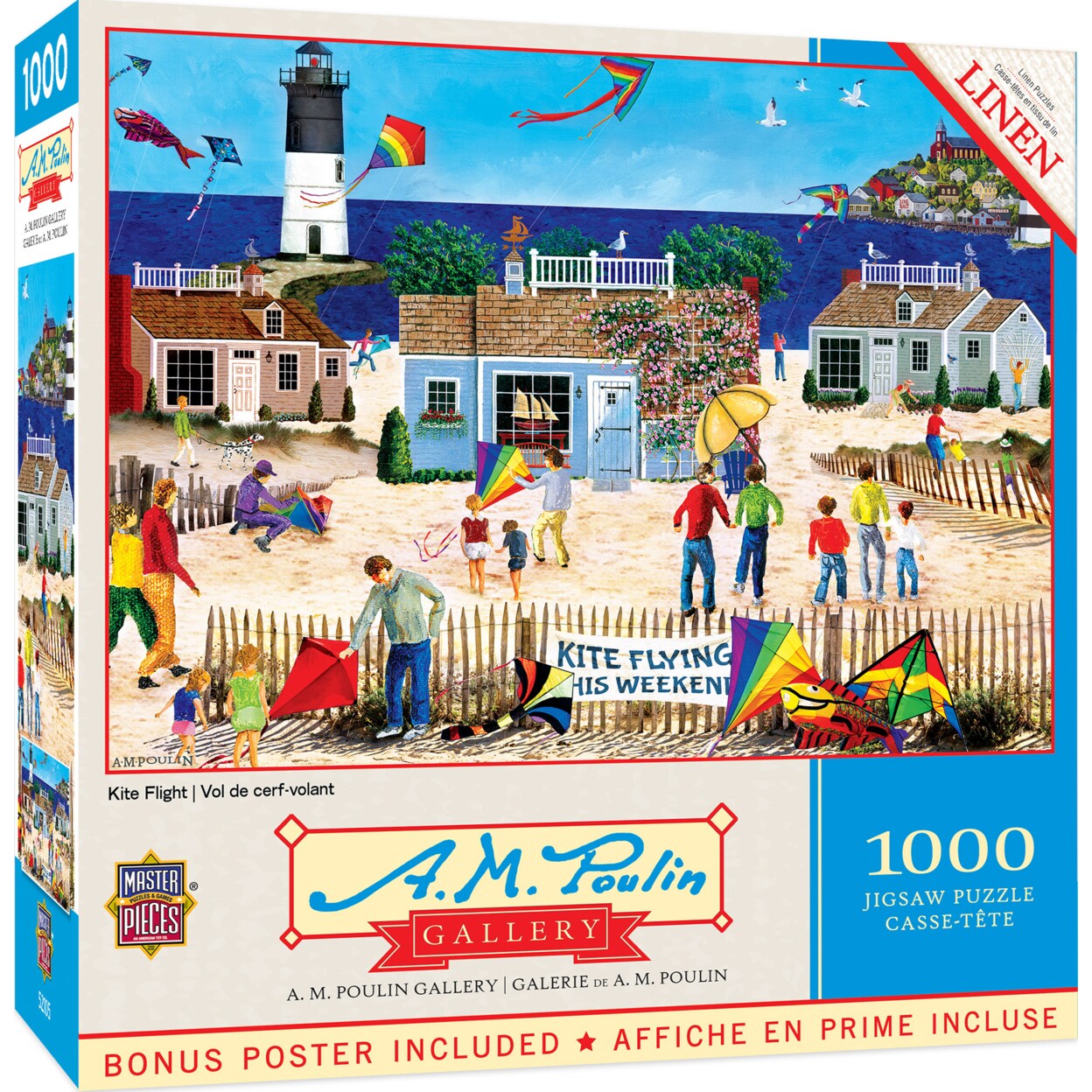Masterpieces 1000 Piece Jigsaw Puzzle - Kite Flight - 19.25"x26.75"