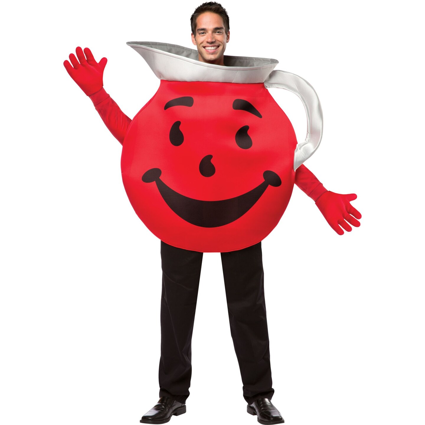 The Costume Center Red and Black Kool Aid Men Adult Halloween Costume - One Size