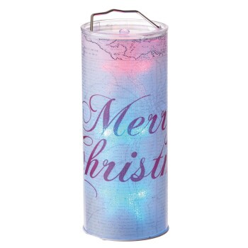 Midwest 12&#x22; Transparent &#x22;Merry Christmas&#x22; LED Color Changing Lighted Christmas Lantern