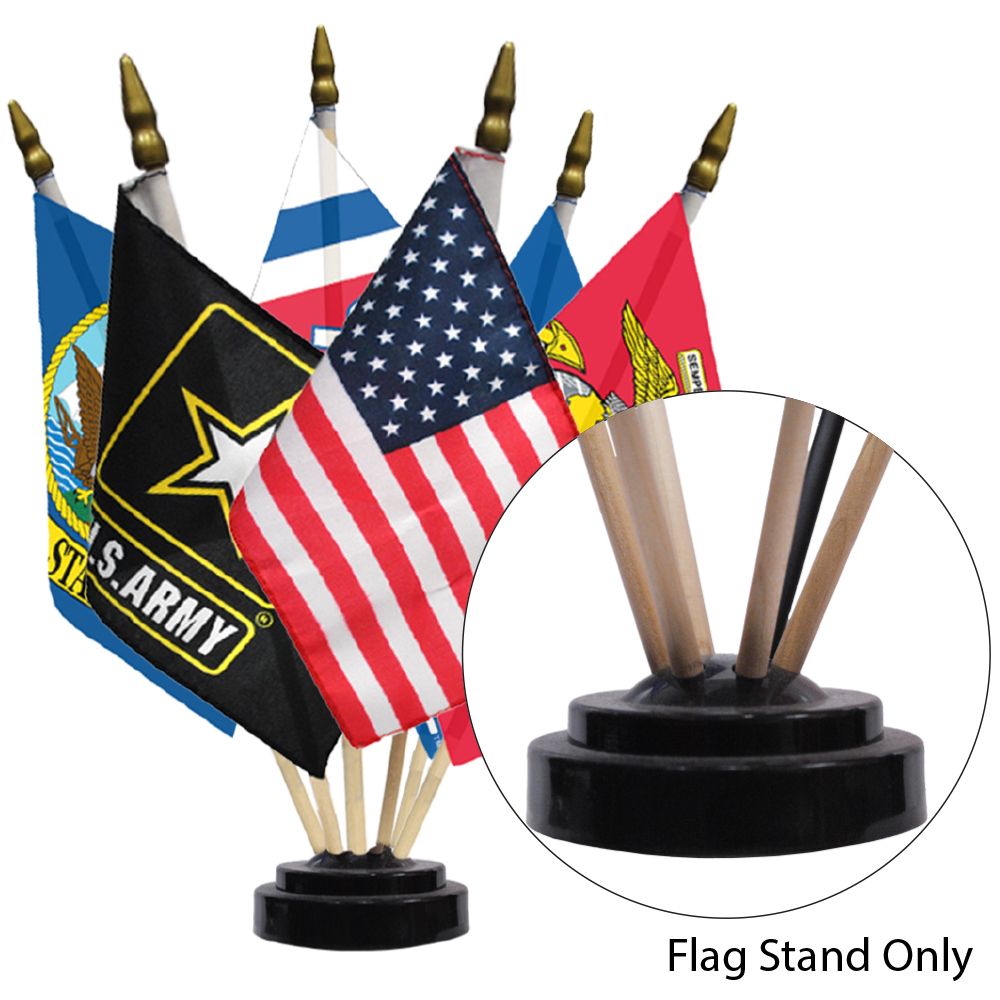 Flag Stand for 6 Flags Black